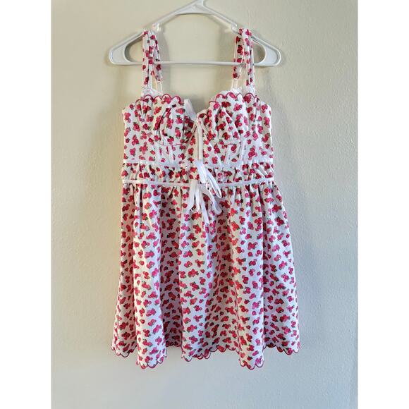 For Love & Lemons NWT Baby Blooms Pink Corset Floral Mini Dress Size XL - Picture 5 of 13